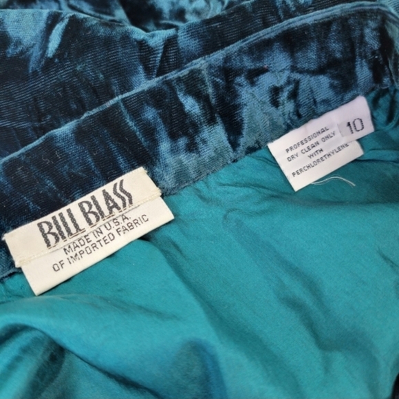 Bill Blass Made in USA Velvet Skirt Sz 10 NWOT - Picture 5 of 10